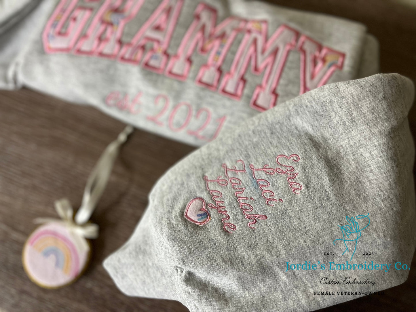 Grammy Embroidered Hoodie with Onsies