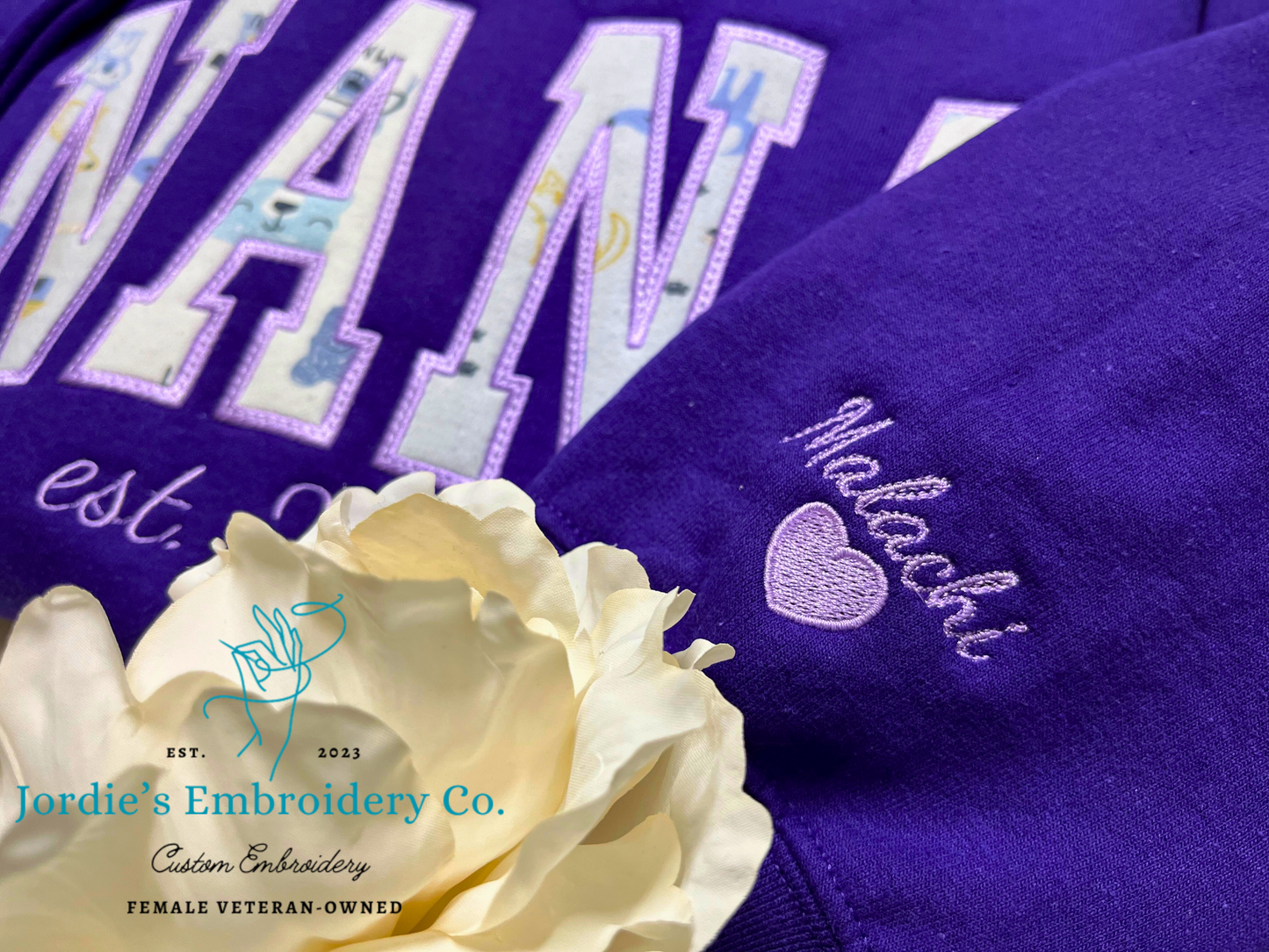 Nana Embroidered Hoodie with Onsies
