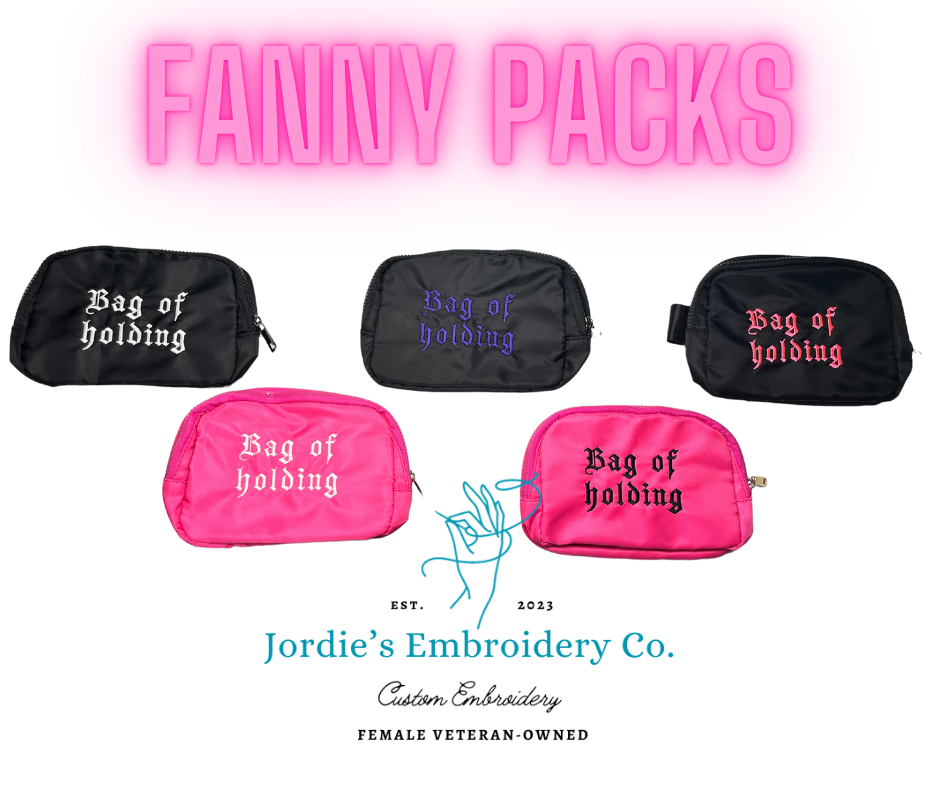 Bag of Holding Fanny Pack Custom Embroidered