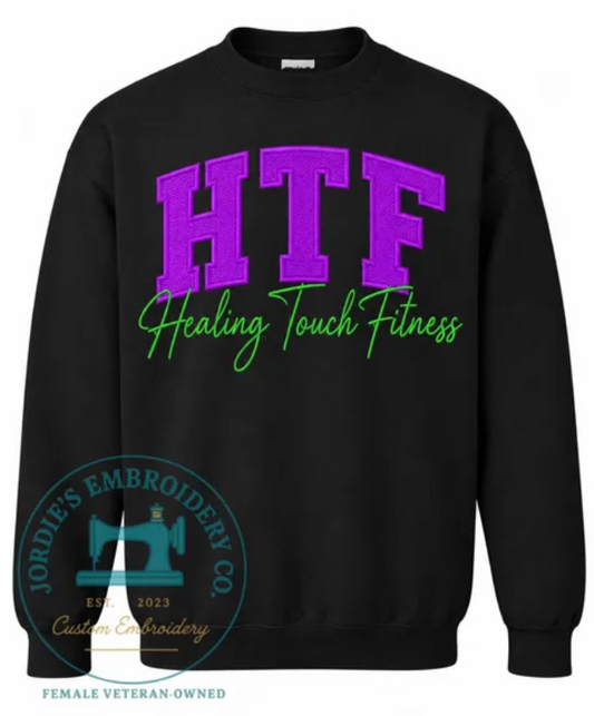 Healing Touch Fitness Embroidered Crewneck Applique