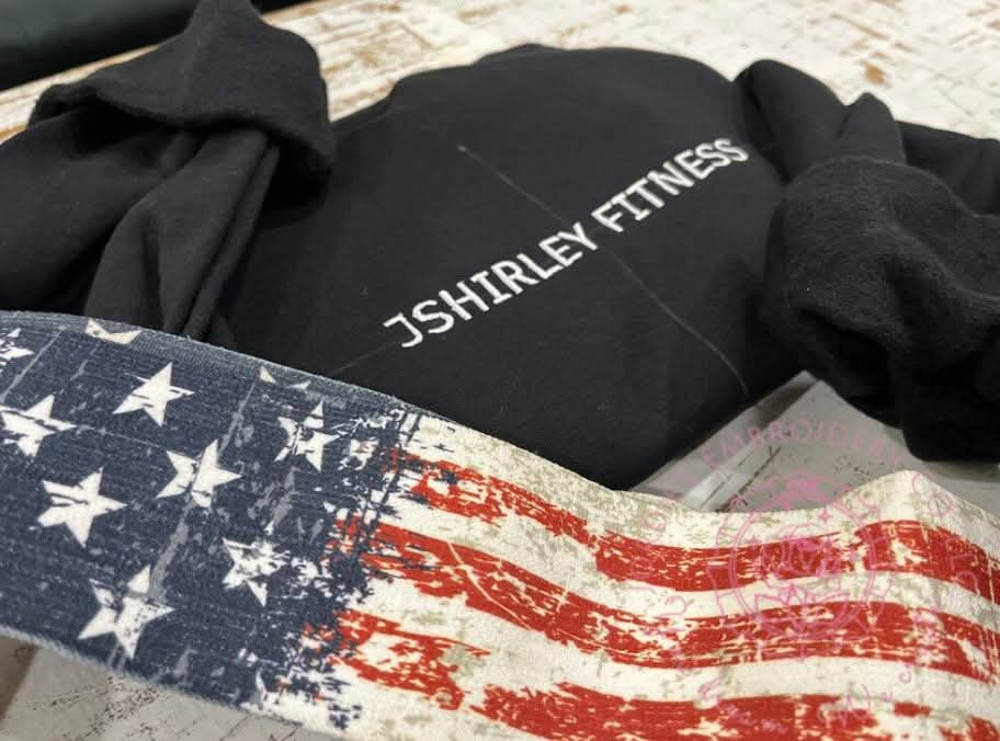 JSHIRLEY Fitness Custom Embroidered Hoodie