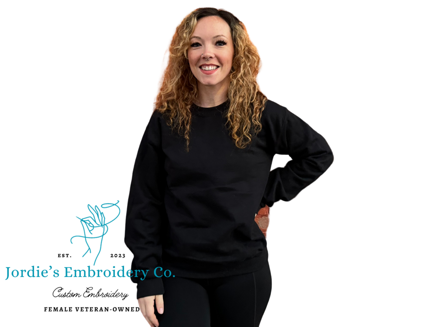 Misadventure Awaits Custom Embroidered Crewneck