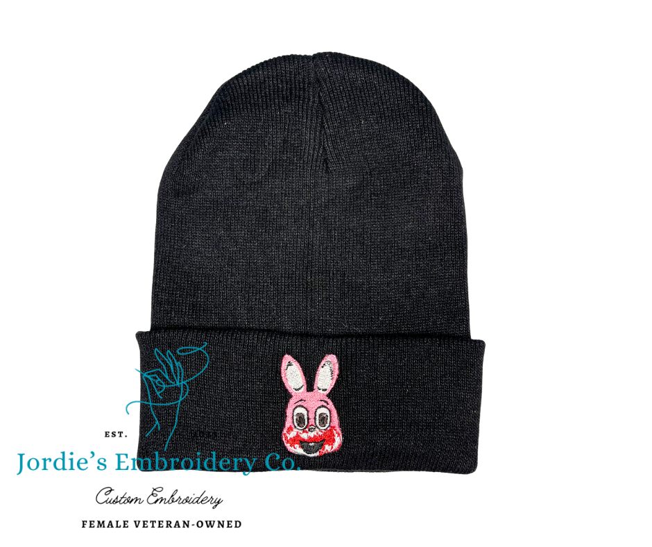 Robbie the Rabbit Silent Hill Embroidered Beanie *fan art*