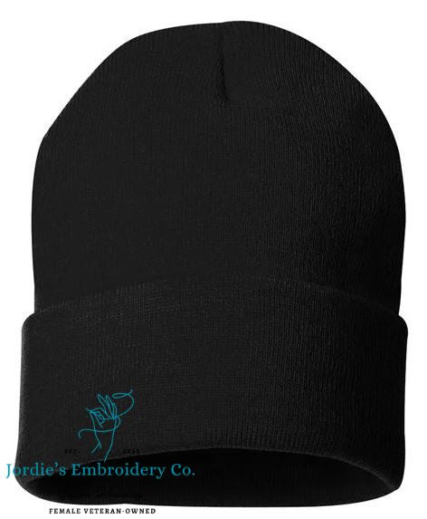 Beanie Blank Custom Embroidered