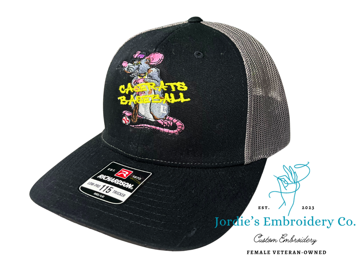 Hat or Baseball Cap Embroidery Services