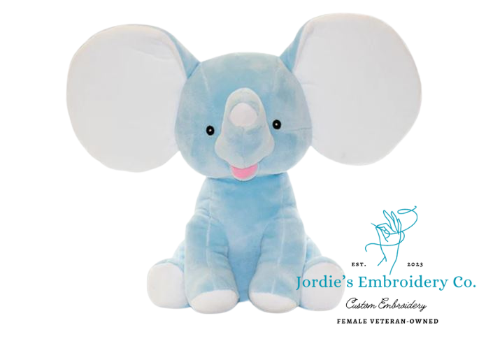 Stuffy Collection - Custom Embroidery Elephant Stuffed Animal