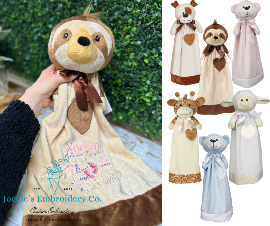 Stuffy Collection - Custom Embroidery Blankey Stuffed Animal