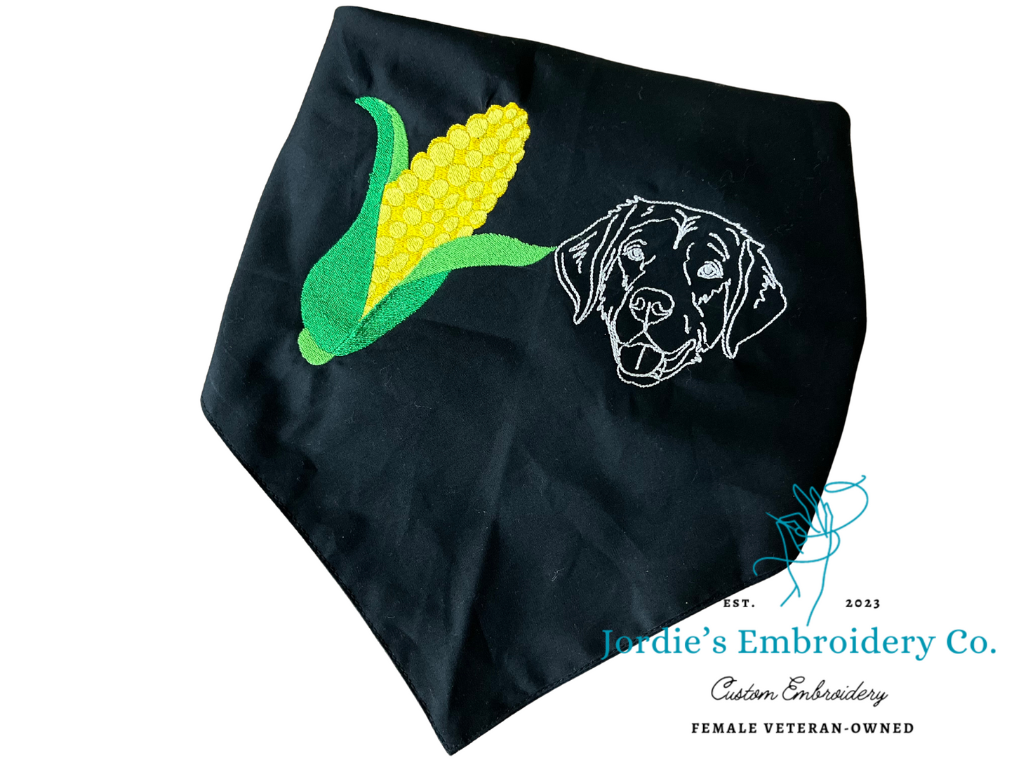 Pet Bandana Custom Embroidered