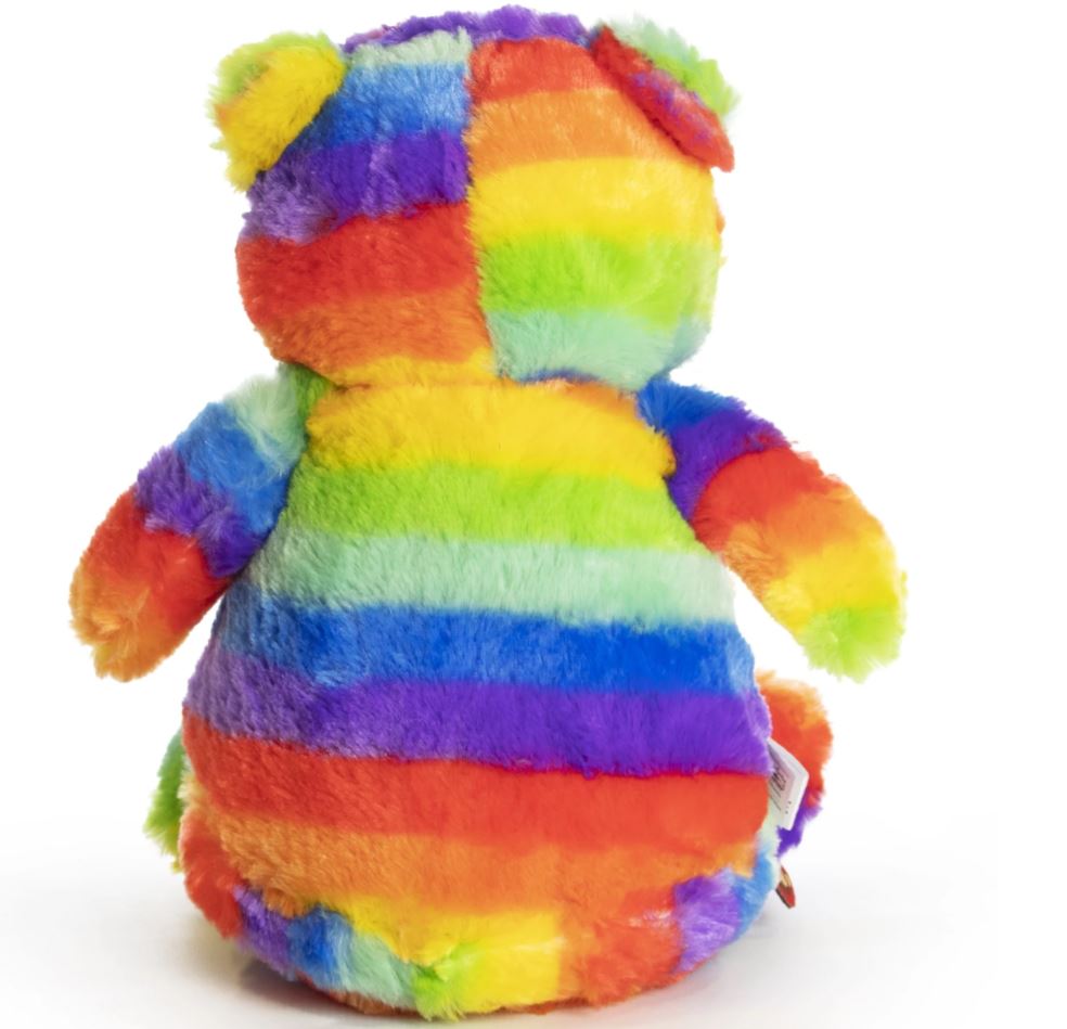 Stuffy Collection - Custom Embroidery Full size Rainbow Bear Stuffed Animal