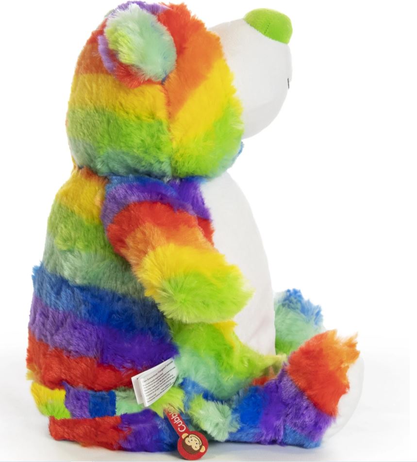 Stuffy Collection - Custom Embroidery Full size Rainbow Bear Stuffed Animal