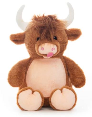 Stuffy Collection - Custom Embroidery Highland Cow Stuffed Animal