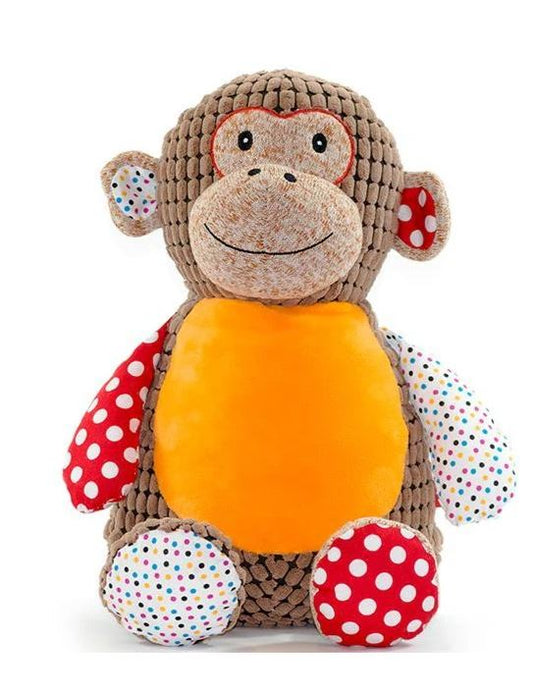 Stuffy Collection - Custom Embroidery Monkey Multi-Color Stuffed Animal