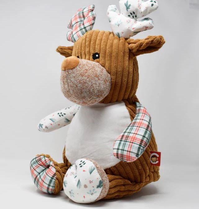 Stuffy Collection - Custom Embroidery Winter Deer Stuffed Animal