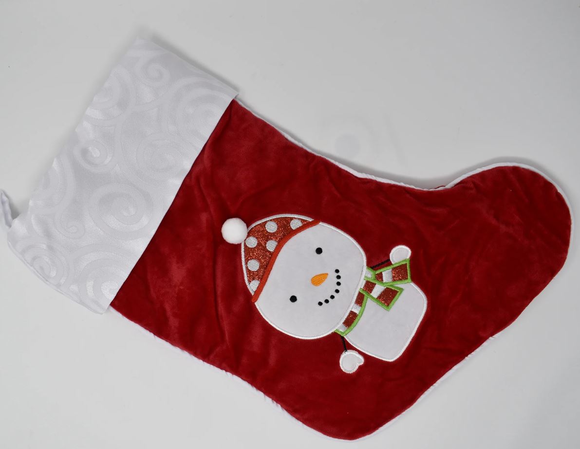 Festive Stocking for Christmas Custom Embroidered