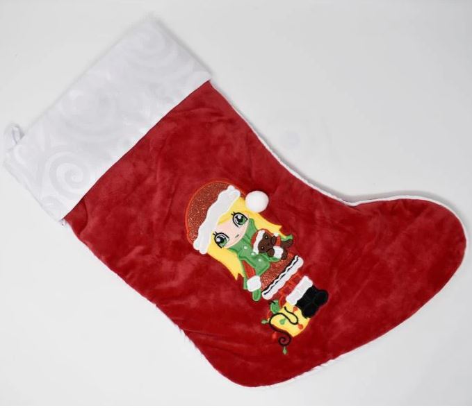 Festive Stocking for Christmas Custom Embroidered