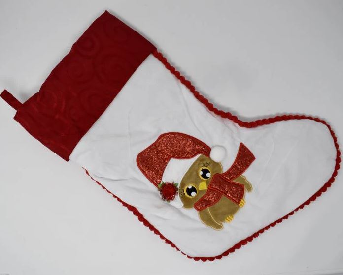 Festive Stocking for Christmas Custom Embroidered